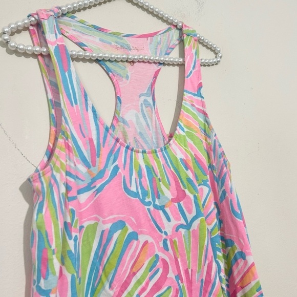 Lilly Pulitzer Monterey Tank Dress Shellebrate Pink Shell Print SIZE SMALL - Picture 3 of 9